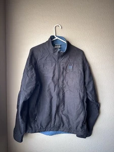 Cinch Men’s Bonded Softshell Jacket Gray/Blue Fleece Size Large - Picture 1 of 10