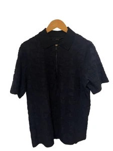 LOUIS VUITTON Polo Shirt Half Zip L NVY RM202m UYL HJY02W Used - Picture 1 of 5
