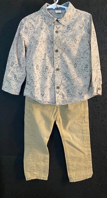 Conjunto de camisa y pantalones de marca Lucky para niños talla 3T Gymboree Foto 1 de 4