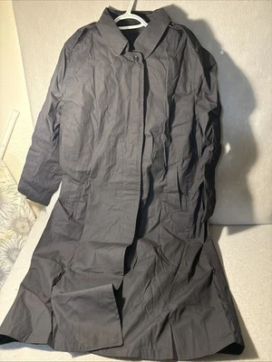 Abrigo para todo clima de la Marina de los Estados Unidos para hombre 18R negro DSCP Quarterdeck trinchera militar con revestimiento Foto 1 de 4