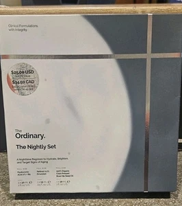 The Ordinary The Nightly Set ~ Hyaluronic Acid, Retinal and Rose Hip Seed Oil - Picture 1 of 4