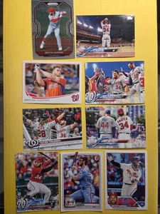 Bryce Harper 9 Karten Lot Topps Bowman Nationals Phillies Sammlung 2x MVP - Bild 1 von 4