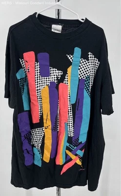 Camisa negra vintage años 90 Gilda Mary para mujer - talla 1/2X Foto 1 de 4