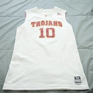 Camiseta deportiva USC Trojans para hombre 2XL blanca NCAA baloncesto longitud Nike + 4 52 hecha en EE. UU. - Imagen 1 de 16