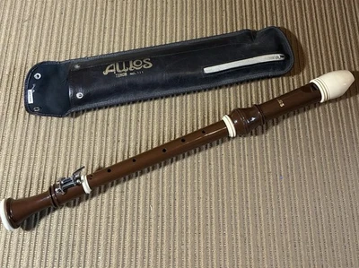 Grabadora de tenor Aulos hecha en Japón con estuche sin probar Foto 1 de 4