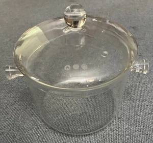 Glass Container With Handles And Lid - Picture 1 of 7