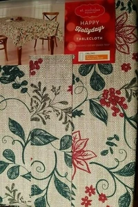 St. Nicholas Sq Woodland Toile Fabric Oblong Tablecloth 60x120 NIP Nice Gift - Picture 1 of 6