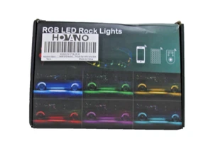 16 Cialde RGB Luci di Roccia LED Impermeabili Magic-RGB Multicolore Inseguimento Neon - Foto 1 di 8