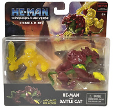 He Man & The Masters Of The Universe HE-MAN & BATTLE CAT Eternia Minis GXP36