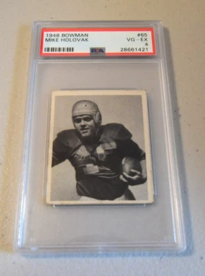 1948 BOWMAN #65 MIKE HOLOVAK RC PSA 4 - Image 1 of 2