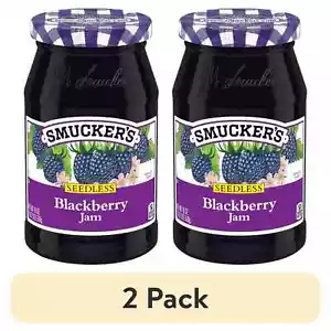 (2 pack) Smucker's Seedless Blackberry Jam, 18-Ounce - Picture 1 of 7