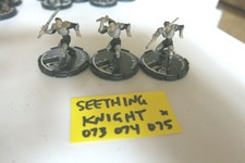 MAGE KNIGHT REBELLION 073 074 075 SEETHING KNIGHT SET / LOT OF 3 PIECES 2o 1b