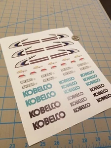 New Kobelco SK350 LC Construction Decals for 1:12/1:14/16 RC with Extras - Picture 1 of 2