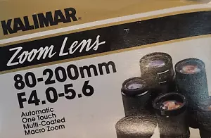 Kalimar Pentex Kamera Automatic Macro Zoom Objektiv 80-200mm f/4.0-5.6 Objektiv in Box - Bild 1 von 11