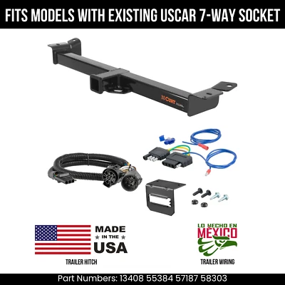 Enganche de remolque para Jeep Wrangler 04-06 con cableado de 5 pines con corte de enchufe USCAR 4K Foto 1 de 4