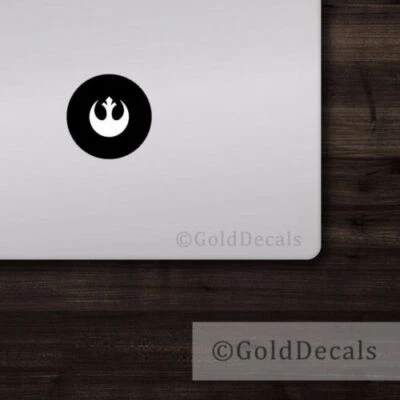 Rebel Alliance - Mac Apple Logo Laptop Vinyl Sticker Macbook Decal Star Wars - Image 1 of 2