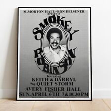 Motown Legend Smokey Robinson 1980 :: Live Concert Tour Poster Full Size 30"x24"