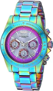 Reloj de pulsera cronógrafo para hombre Invicta 40MM 23942 Speedway esfera MOP platino - Imagen 1 de 5