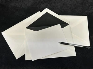 Large White Envelopes with Black Liner-William Arthur (150 count) - Picture 1 of 3