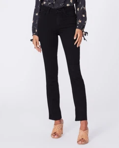 Paige Black Womens Cindy Inseam Split Raw Hem Size 31 NWT - Picture 1 of 6