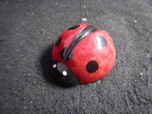 presse papier coccinelle pierre marbre de collection - Photo 1/8
