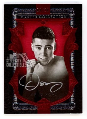 Oscar De La Hoya 2015 Upper Deck Master Collection Autograph Card #MC-OD 04/20 - Image 1 of 2