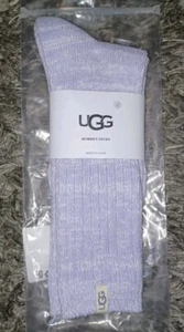 Ugg Womens Socks Ribbed  Crew Socks new Purple - Picture 1 of 2