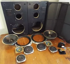 More details for technics  sb-f860 speaker parts woofer tweeter crossovers grills bevel cabinets