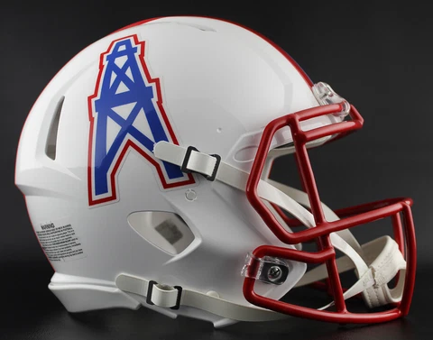HOUSTON OILERS Authentic THROWBACK Football Helmet Cover