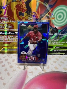 2023 Topps Chrome Update Sapphire Edition #USCS145 Jeter Downs - Picture 1 of 2