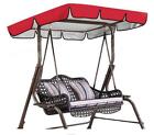 Swing Replacement Canopy Hammock Cover 3 Seater Garden Swing Seat Top Roof Uk