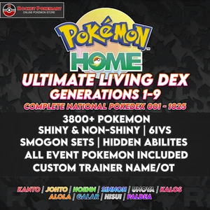 Full Living Dex | Pokemon Home | Edición Definitiva | COMPLETO - Imagen 1 de 21
