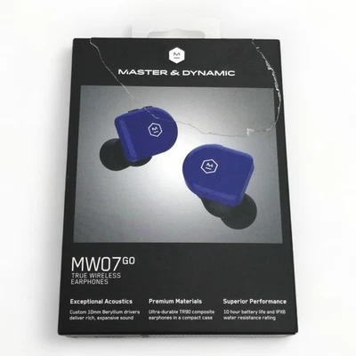 MASTER&DYNAMIC MW07GO Wireless Earbuds Tested & Works 1725 - Image 1 of 4