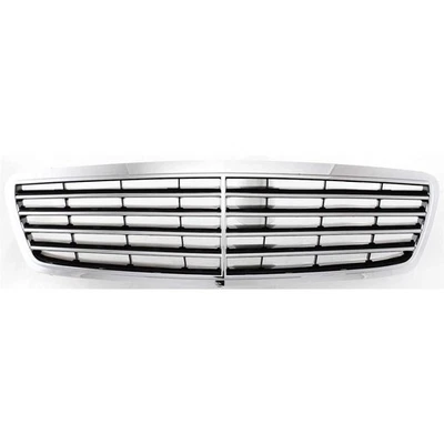 New Front Grille For 2000-2002 Mercedes-Benz E320 E430 E55 AMG Chrome & Black Foto 1 de 4
