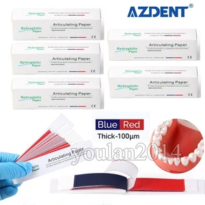 5Boxes Dental Articulating Paper Double Sided Articulating Strips Red and Blue - Picture 1 of 10