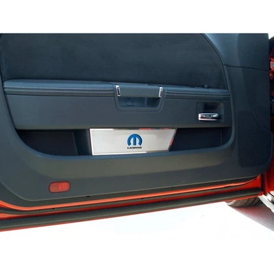 Insignias de puerta ACC azul MOPAR Omega 'M' incrustación para Dodge Challenger 2008-14 cepillado Foto 1 de 3