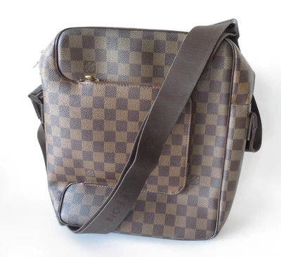 Autentica borsa a tracolla Louis Vuitton Damier Ebene Olaf MM S#45412 - Immagine 1 di 4