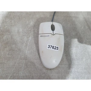 Microsoft X08-70382 Trackball Mouse White Wired 3.0 PS/2 Two-Button Scroll Wheel - Picture 1 of 9