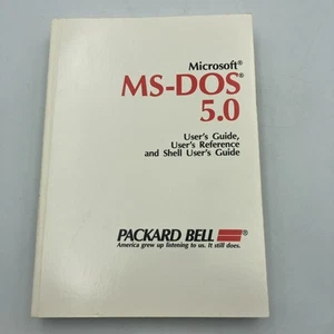 MS-DOS 5.0 Microsoft Owner's & User's Guide for Packard Bell 1991 C7 - Photo 1/24