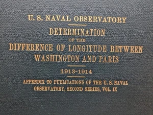 U.S. Naval Obsv Instrument Illus Diff Longitude Wash. Paris Vol  IX Orig. 1916 - Picture 1 of 8