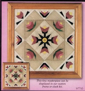 Quilts Miniatur 9x9" My Time In Bloom Papier zusammengesetztes Muster unbenutzt OOP - Bild 1 von 3