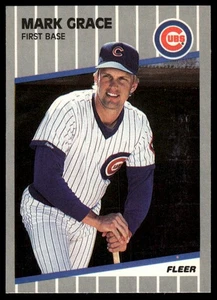1989 Fleer #426 Mark Grace - Picture 1 of 2