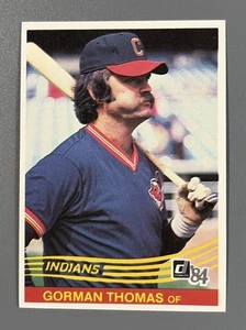 Béisbol Donruss 1984 Gorman Thomas Cleveland Indians #574 - Imagen 1 de 2