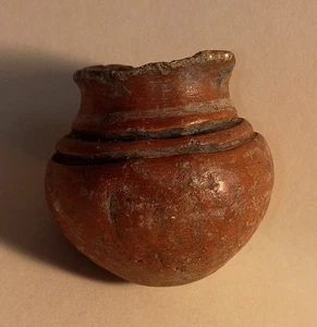 Chupicuaro precolombino policromado fondo redondo maceta/vasija C. 300BC-100AD - Imagen 1 de 8