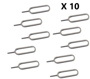 10 x Ejector Pin SIM Card Removal Tool Key Open for iPhone iPad Samsung Apple - Picture 1 of 1