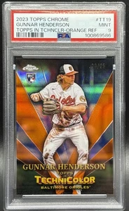 🔥🔥 Gunner Henderson RC Orange /25 - 2023 Topps Chrome Orioles PSA 9 🔥🔥 - Picture 1 of 2