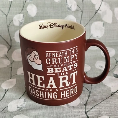 Large GRUMPY Mug - Snow White 7 Dwarves - Disneyland Resort Disney Parks 4"/10cm - Image 1 of 4