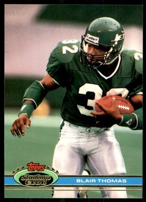 1991 Stadium Club Blair Thomas New York Jets #342 - Image 1 of 2