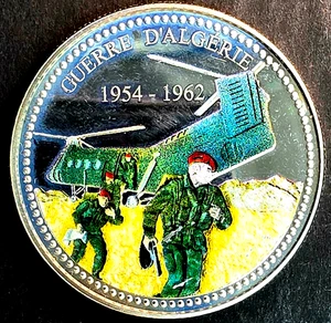 France Medal - Medal Coloured - War D’Algeria 1954-1962 - Picture 1 of 2
