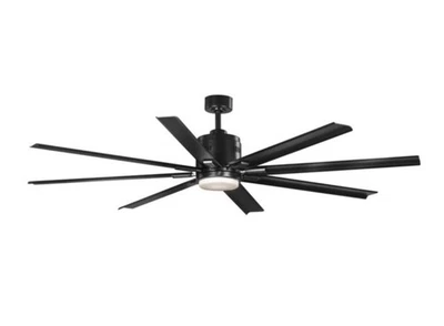 Progress Lighting P2550-3130K 72" 8-Blade Ceiling Fan with LED & Remote - Black - Image 1 of 4